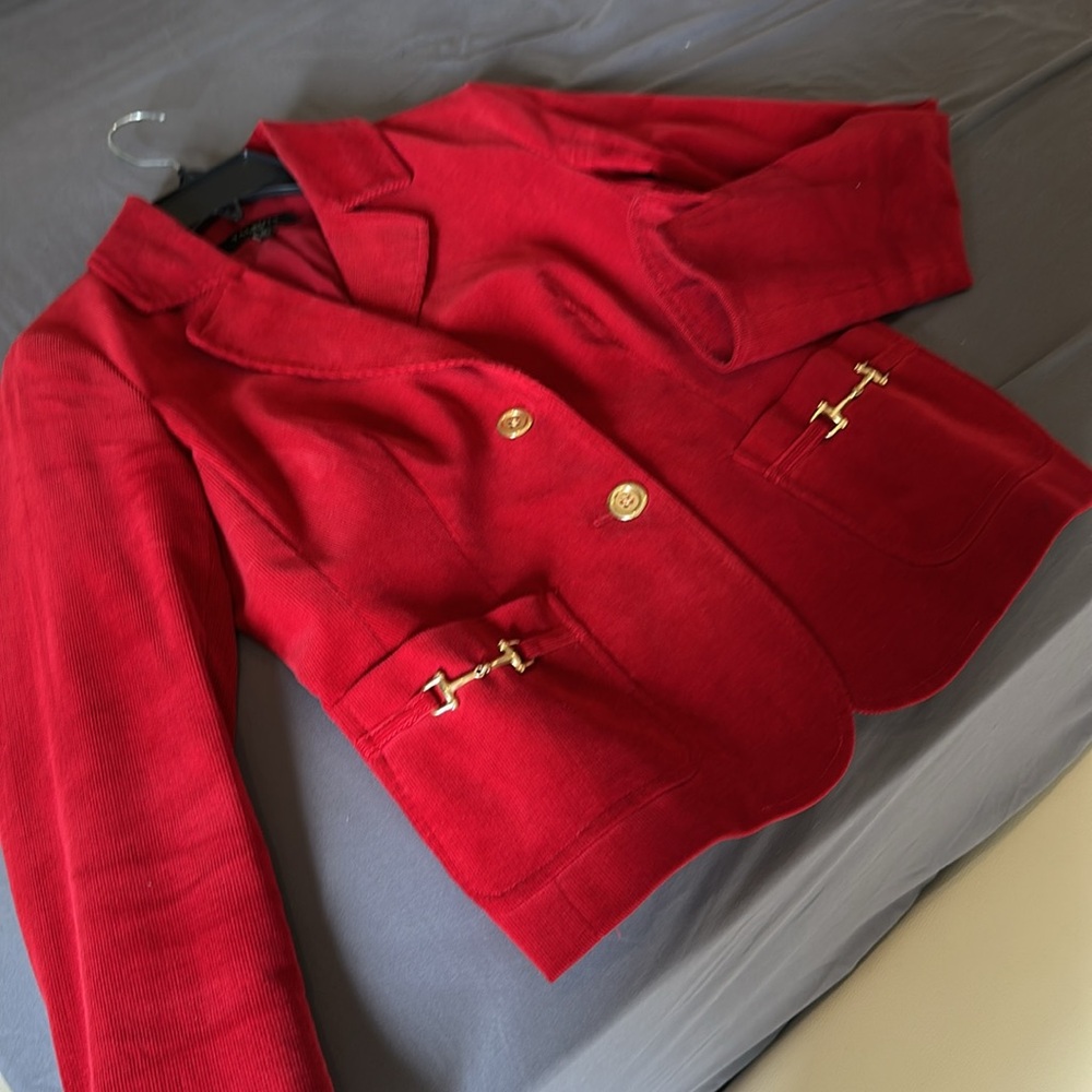 Talbots Vibrant Red Blazer - Picture 7 of 7